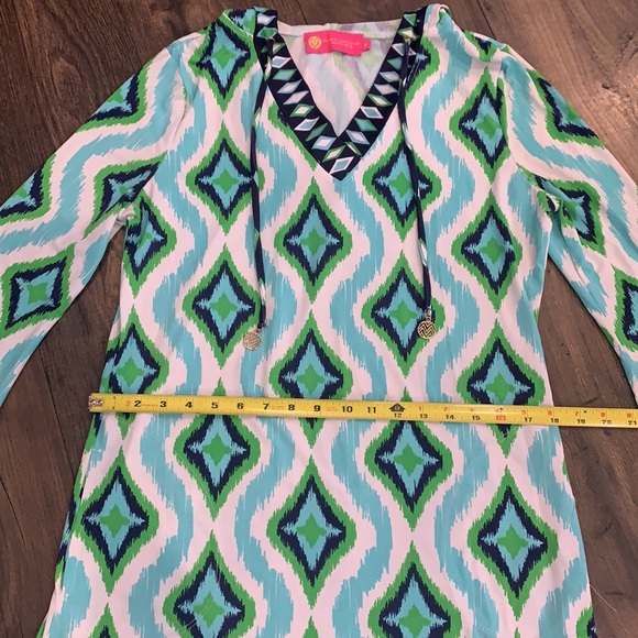 Macbeth Collection By Margaret Joseph’s Swim Cover Up With Hood Size Medium - Picture 8 of 8